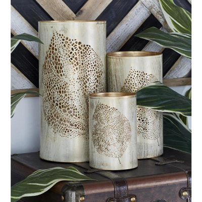 Piece Bohemian Iron Votive Set