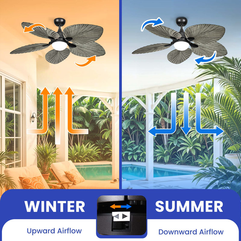 Atalay 52'' Ceiling Fan with LED Lights