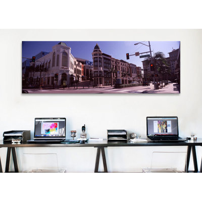 " Buildings Along The Road, Rodeo Drive, Beverly Hills, Los Angeles County, California, USA " by Panoramic Images