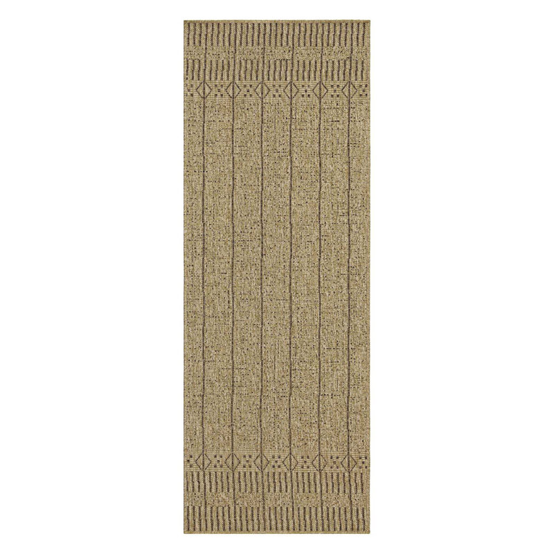 Neutral Indoor/Outdoor Area Rug, Runner 2'7" x 7'3"