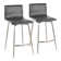 Mara Upholstered 26" Fixed-Height Counter Stool - Set Of 2