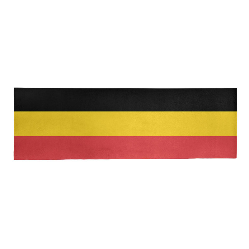 Tapis de zone rouge/jaune, Tapis de couloir 2 pi 6 po x 8 pi