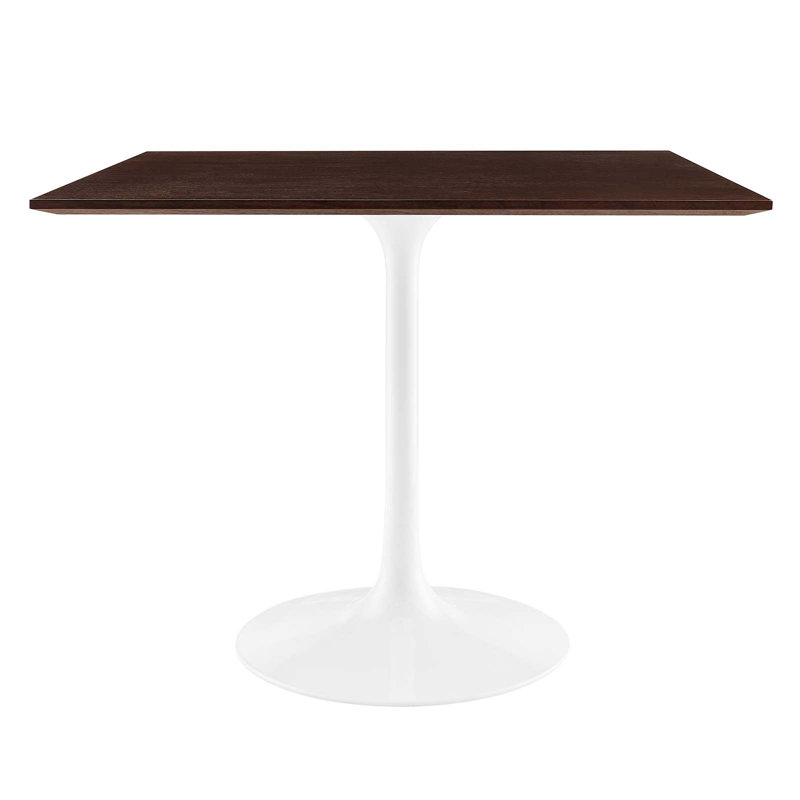 Lippa Square Wood Grain Dining Table, Cherry Walnut, 36" L x 36" W