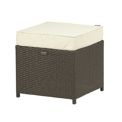 Cannes Garden Stool with Cushion