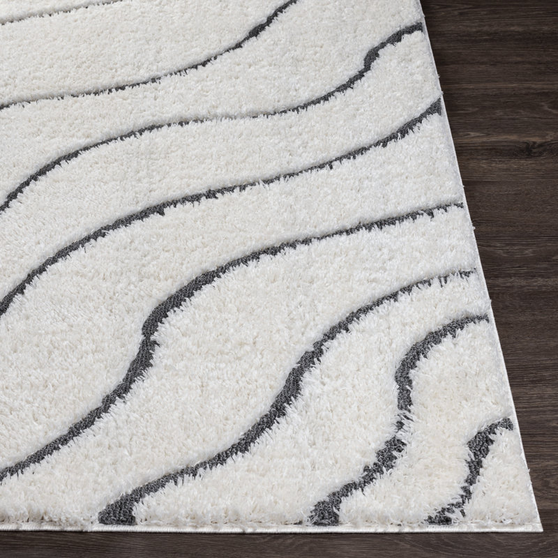 Zenda Chevron Indoor Rug, Rectangle 6'7" x 9'