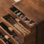Organisateur de bureau en bois noyer noir avec 5 tiroirs, rangement pour fournitures de bureau, bijoux, cosmétiques -1370034431