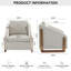 Fauteuil en tissu d'ameublement Chenille-713360131