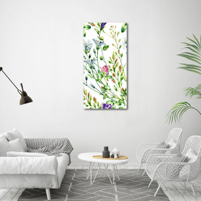 Field Flowers - Wrapped Canvas Print