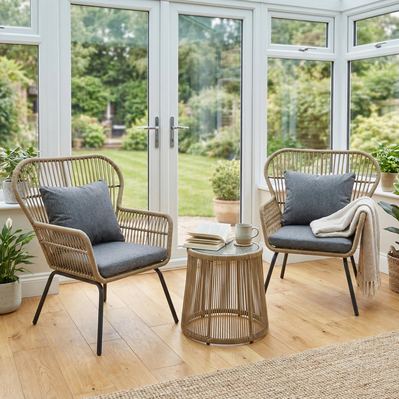 2 - Person Patio Dining Set with Round Table
