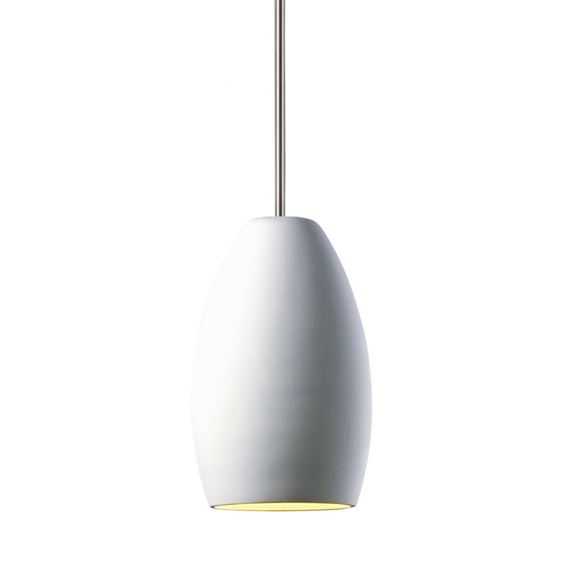 Gosta 1 - Light LED Simple Pendant, Polished Chrome, Bisque