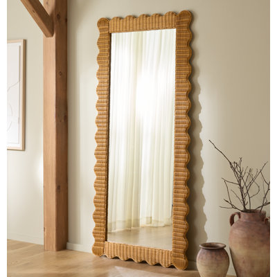 Cleckley Rattan 70 Inch Mirror