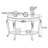 American Country Style Solid Wood Console Table