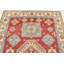 Tapis rouge / ivoire en laine noué à la main de conception unique 5 pi 8 po x 7 pi 9 po New Age