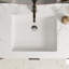 Lavabo de salle de bain rectangulaire encastré en porcelaine vitreuse avec trop-plein DeerValley Ursa 20 "X 15,6"-96123027