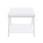 Table de bout rectangulaire avec tablette inférieure