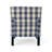 Lofties Contemporary Polyester Armchair with Solid Birch Wood Frame, Plush Cushions, Nailhead Trim, and Button-Tufted Diamond Detailing-234830718