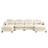 Braegger Modular Sectional Sofa with Chenille Fabric and Tufted Backrest Design-117093340-128718060
