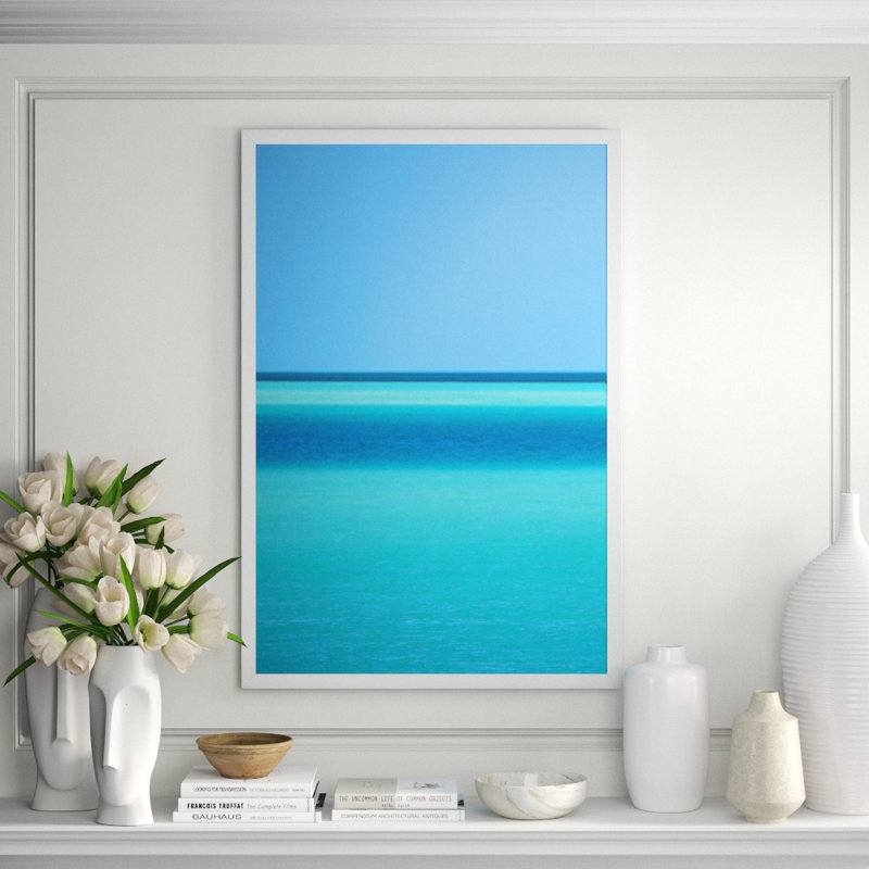 Ocean Blue 1' Framed Print