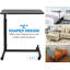 Table roulante avec roulettes, bureau pour ordinateur portable