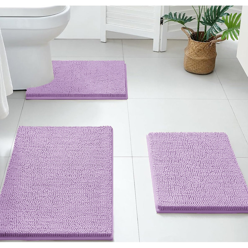 Tapis de salle de bain 3 pièces, Lavande
