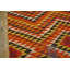 Petit tapis tissé à plat à motif géométrique de style tribal amérindien Navajo