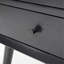 Table de chevet avec 2 tiroirs, noir