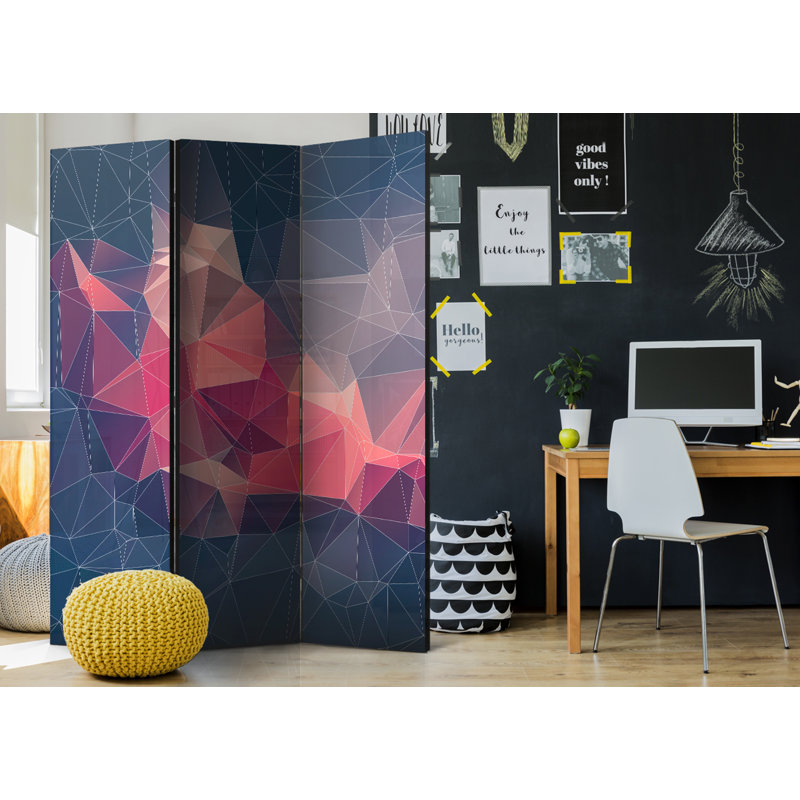 135cm W x 172cm H 3 - Panel One Sided Room Divider Folding Room Divider