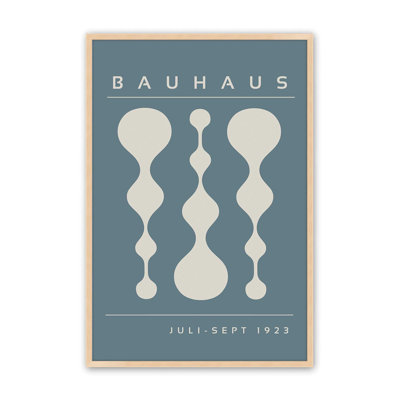 Strom Blue Retro Bauhaus, affiche II