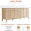 Meuble-lavabo double 84 po Kingsley