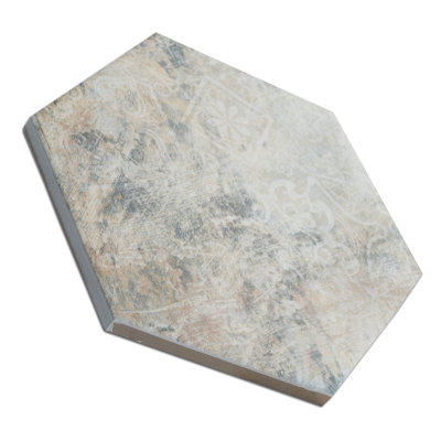 Tivoli Hex 5-1/2 In. X 6-1/4 In. Porcelain Floor And Wall Tile