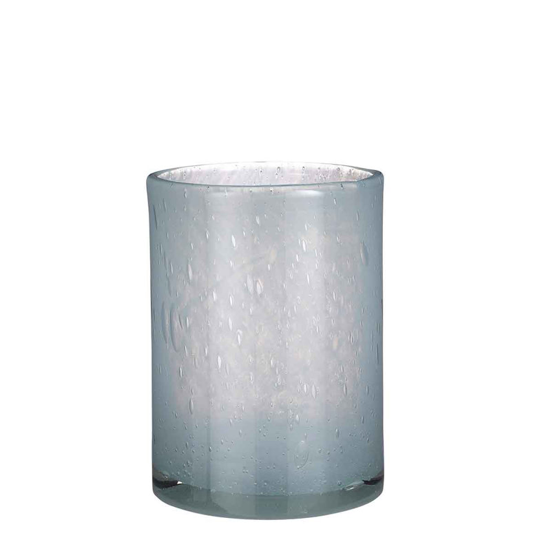 Cecyle Handmade Glass Table Vase, Blue, 23cm H x 17cm W x 17cm D