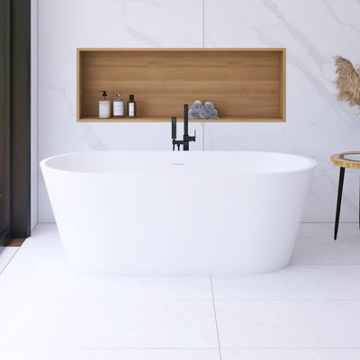 Baignoire de trempage autoportante 63 po. X 29,5 po. 63 po. X 29,5 po.