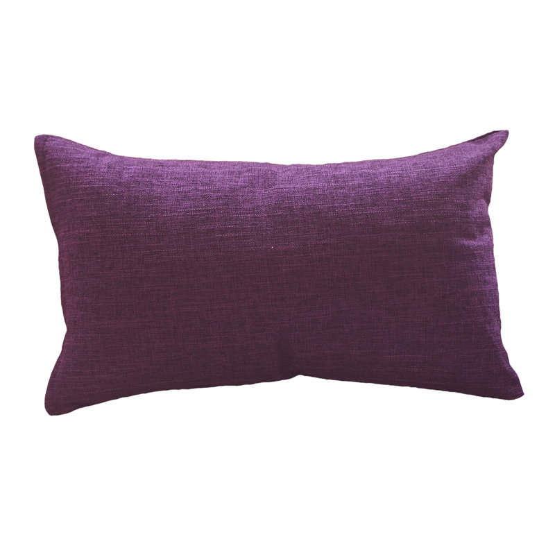 Ensemble de 2 housses de coussin décoratif seulement - Housses de coussin décoratif 12 po x 20 po, Pas de bourre, Mauve