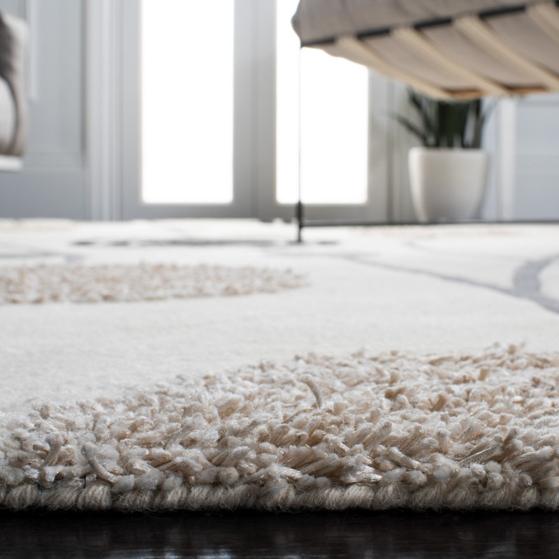 Soho Hand Tufted Wool Geometric Rug, Runner 2'6" x 8'