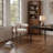Upholstered Dining Chair Barrel Armchair With Wood Frame Side Chair-118606641