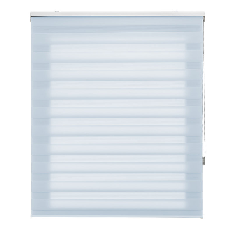 Semi Sheer Zebra Shades, 120x180, sky blue