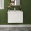 Ensemble de meuble-lavabo simple 24,01 po avec plateau en céramique Lexianna-211720653
