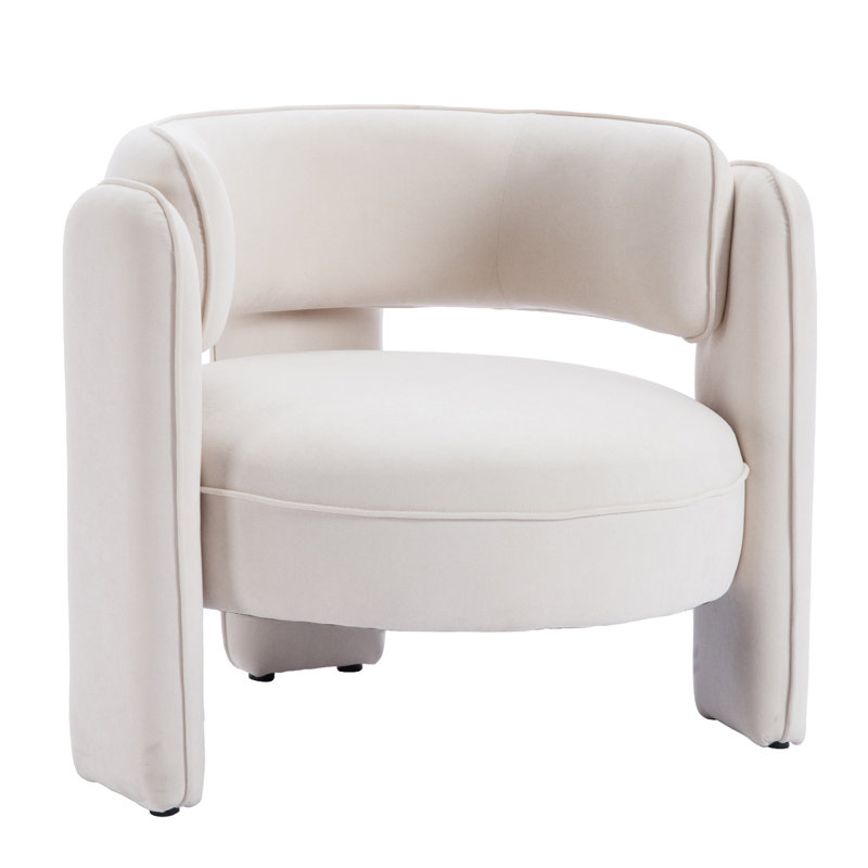 Méridienne moderne et élégante pour salon, chambre à coucher, bureau, Velours beige