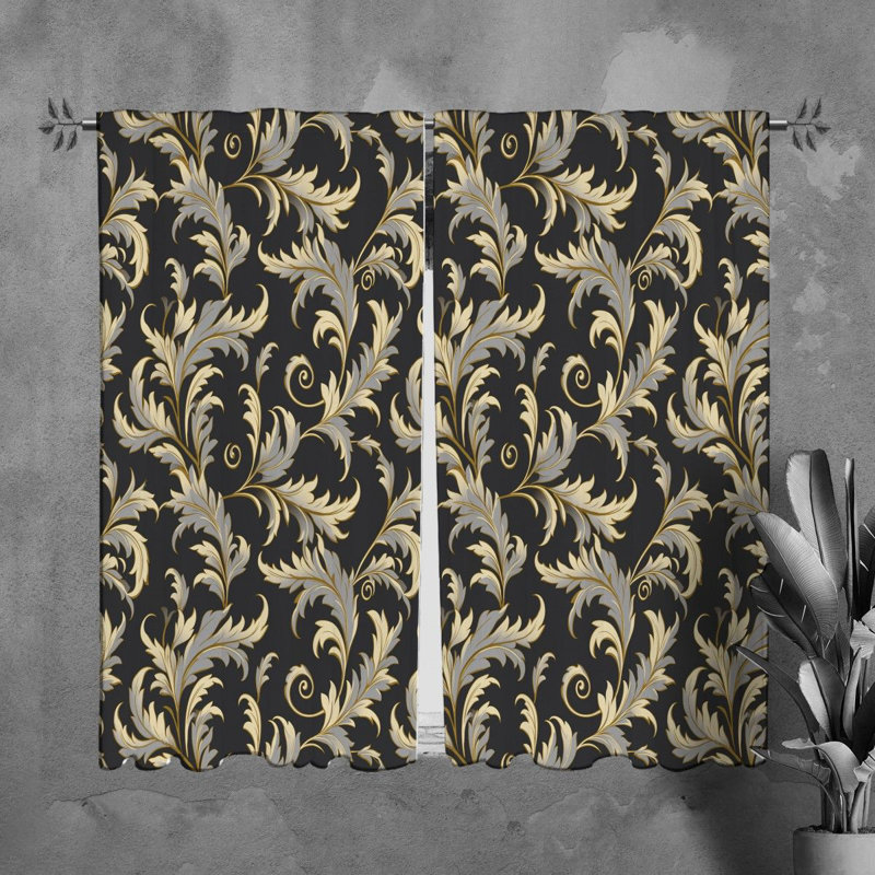 Paire de rideaux obscurcissant en polyester Mieke, L 40 po x L 61 po