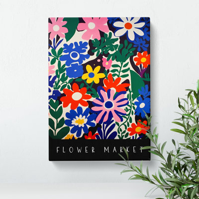 XMKTMKT-31 A Flower Market Exhibition No.6 - Wrapped Canvas Print