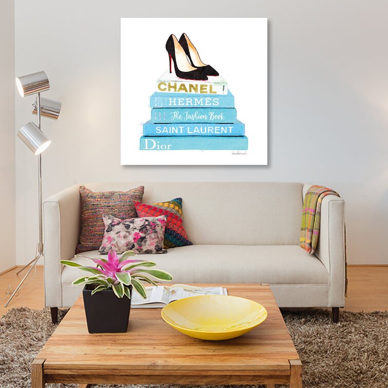 Bookstack Shoes Iv Throw Pillow By Amanda Greenwood