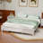 Wood Platform Bed Frame,Retro Style Platform Bed with Wooden Slat Support,-1269623217-1269623216
