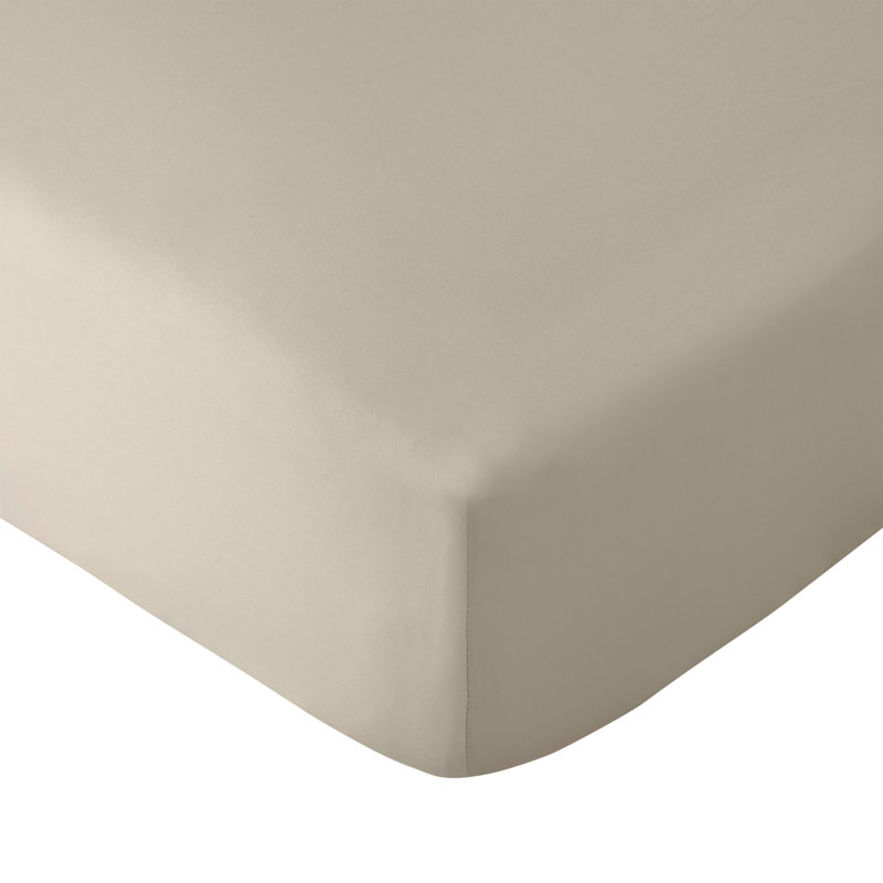 So Soft Non-Iron 30cm Depth Fitted Sheet, Single, Beige