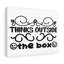 Thinks Outside The Box - Wrapped Canvas Print