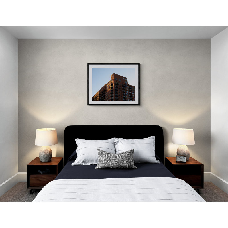 Chicago Brick And Light Print by Morgan Anderson, Black Framed Paper, 24" H x 30" W
