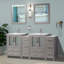  Modern 72" Double Bathroom Vanity Set with Mirror-27042763