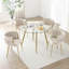 Ensemble de 2 chaises de salle à manger Modern Velvet Velours | Ensemble de 2 pièces | Chaise de salle à manger | Beige-130788106