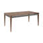 Orbit Outdoor Patio Dining Table In Weathered Eucalyptus Wood