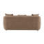 Canapé en chenille brun Keith avec 3 coussins décoratifs assortis-129760989