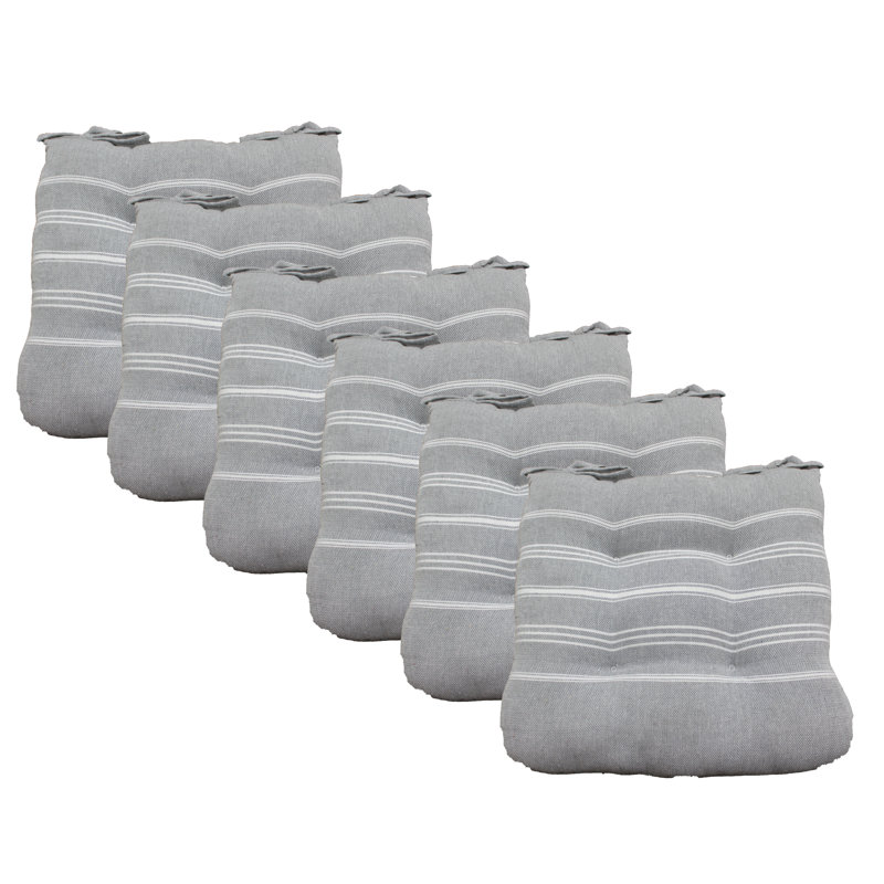 Coussin de coussin de chaise Fouta, Gris